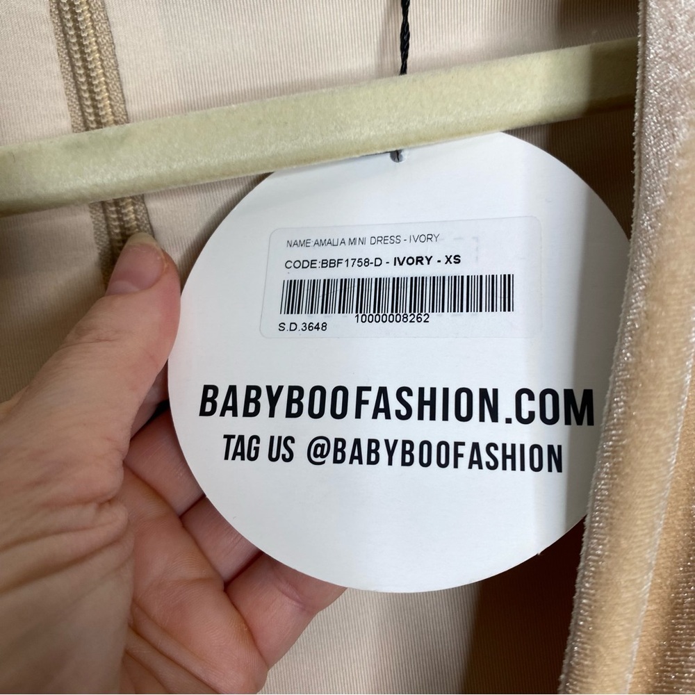 Babyboo fashion Amalia Mini Dress - Ivory - XS - Picture 8 of 9